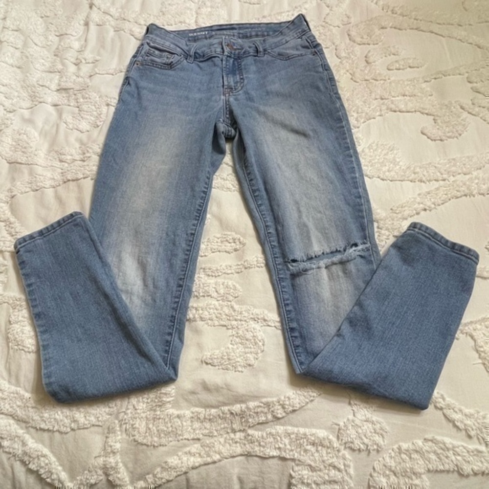 OLD NAVY SUPER SKINNY WOMENS SZ 2 REGULAR LIGHT WASH